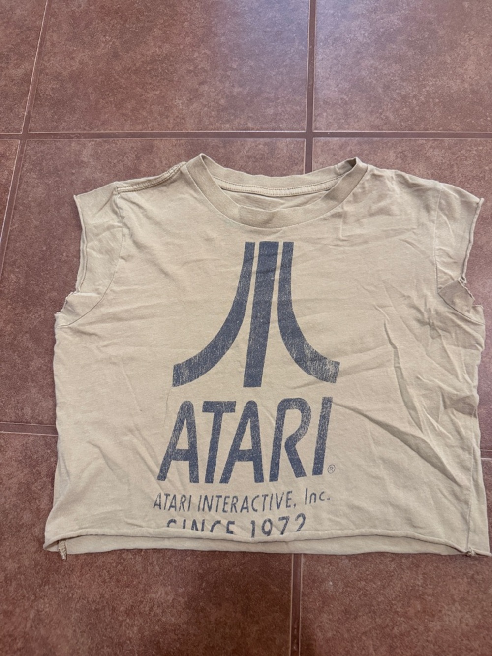 Atari Kids Short Sleeve Tee in Light Tan